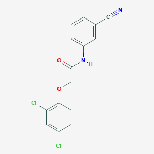 molecular formula C15H10Cl2N2O2 B7758303 N-(3-cyanophenyl)-2-(2,4-dichlorophenoxy)acetamide 