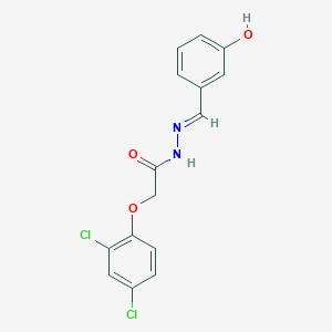 molecular formula C15H12Cl2N2O3 B7758310 2-(2,4-dichlorophenoxy)-N'-(3-hydroxybenzylidene)acetohydrazide 