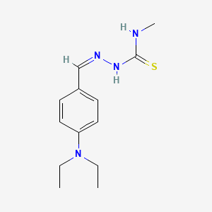 molecular formula C13H20N4S B7758317 1-[(Z)-[4-(diethylamino)phenyl]methylideneamino]-3-methylthiourea 