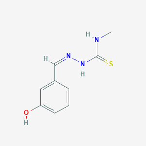 molecular formula C9H11N3OS B7758337 1-[(Z)-(3-hydroxyphenyl)methylideneamino]-3-methylthiourea 