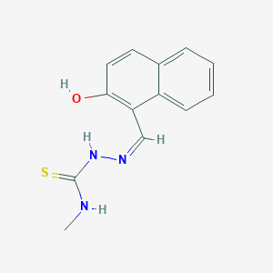 molecular formula C13H13N3OS B7758402 1-[(2-Hydroxy-1-naphthyl)methylene]-4-methylthiosemicarbazide 