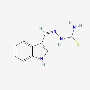molecular formula C10H10N4S B7758428 1-[(1H-吲哚-3-基)亚甲基]硫代氨基脲 