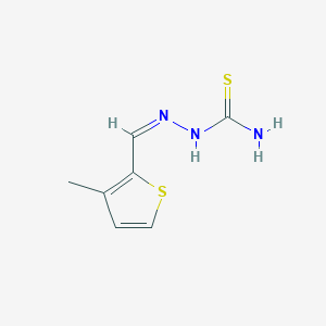 molecular formula C7H9N3S2 B7758438 3-Methylthiophene-2-carbaldehyde thiosemicarbazone 
