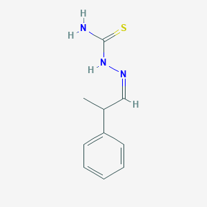 molecular formula C10H13N3S B7758444 N'-[(1Z)-2-phenylpropylidene]carbamohydrazonothioic acid 