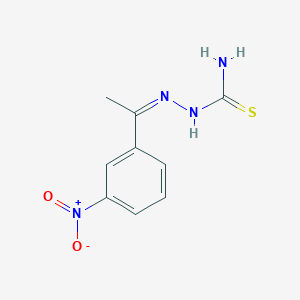 molecular formula C9H10N4O2S B7758448 1-(3-Nitrophenyl)ethanone thiosemicarbazone 