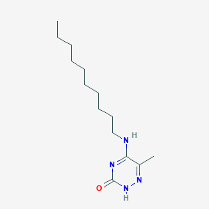 molecular formula C14H26N4O B7758547 5-(decylamino)-6-methyl-2H-1,2,4-triazin-3-one 