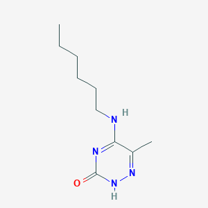5-(hexylamino)-6-methyl-1,2,4-triazin-3(2H)-one