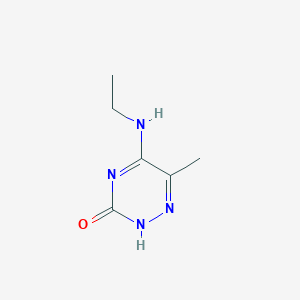 molecular formula C6H10N4O B7758553 5-(Ethylamino)-6-methyl-1,2,4-triazin-3-ol 