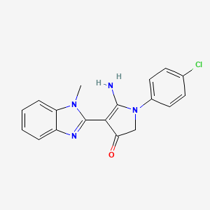 molecular formula C18H15ClN4O B7758871 CID 7559295 