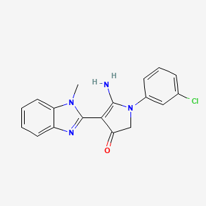 molecular formula C18H15ClN4O B7758892 CID 7559300 