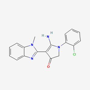 molecular formula C18H15ClN4O B7758899 CID 7559301 