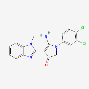 molecular formula C18H14Cl2N4O B7758928 CID 7559303 