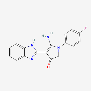 molecular formula C17H13FN4O B7758964 CID 2449224 