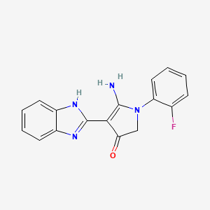 molecular formula C17H13FN4O B7758967 CID 7454347 
