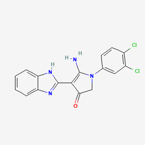 molecular formula C17H12Cl2N4O B7759002 CID 7454358 