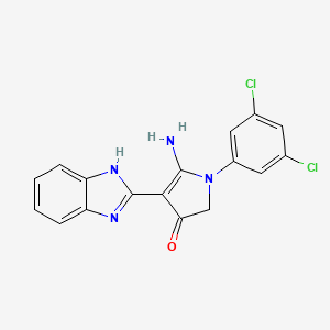 molecular formula C17H12Cl2N4O B7759017 CID 7454360 