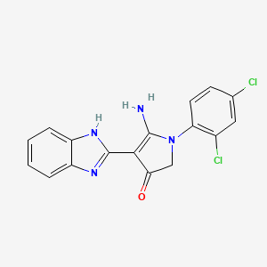 molecular formula C17H12Cl2N4O B7759035 CID 7454363 