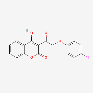molecular formula C17H11IO5 B7759160 4-Hydroxy-3-[2-(4-iodophenoxy)acetyl]chromen-2-one 