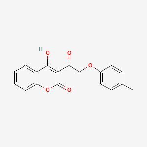 4-Hydroxy-3-[2-(4-methylphenoxy)acetyl]chromen-2-one