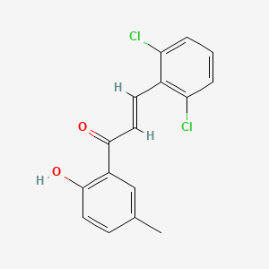 (E)-3-(2,6-dichlorophenyl)-1-(2-hydroxy-5-methylphenyl)prop-2-en-1-one