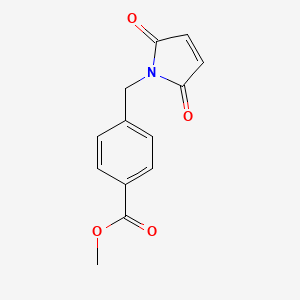 molecular formula C13H11NO4 B7759288 methyl4-[(2,5-dioxo-2,5-dihydro-1H-pyrrol-1-yl)methyl]benzoate 