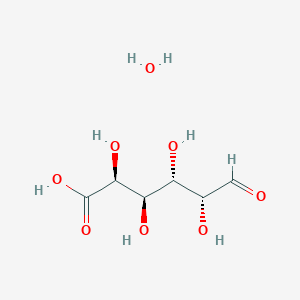 molecular formula C6H12O8 B7759414 (2S,3R,4S,5R)-2,3,4,5-Tetrahydroxy-6-oxohexanoic acid hydrate 