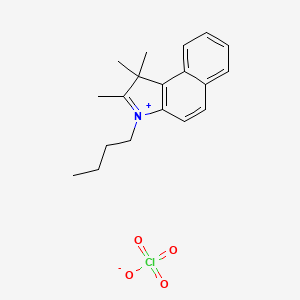 molecular formula C19H24ClNO4 B7759431 3-Butyl-1,1,2-trimethylbenzo[e]indol-3-ium;perchlorate 