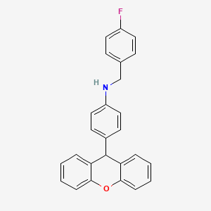 N-(4-fluorobenzyl)-4-(9H-xanthen-9-yl)aniline