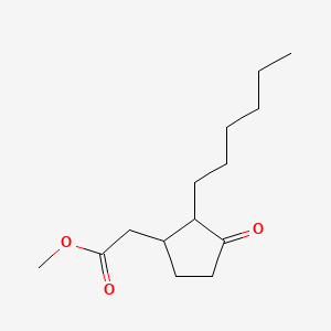 molecular formula C14H24O3 B7759483 Methyl 2-hexyl-3-oxocyclopentaneacetate CAS No. 29912-78-5