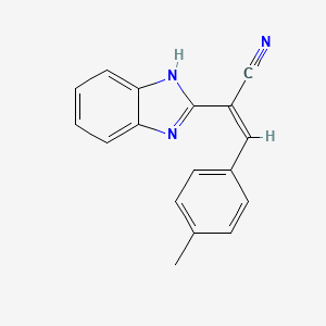 2-(1H-Benzimidazole-2-yl)-3-(4-methylphenyl)propenenitrile