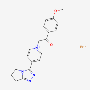 4-(6,7-Dihydro-5H-pyrrolo[2,1-c][1,2,4]triazol-3-yl)-1-[2-(4-methoxy-phenyl)-2-oxo-ethyl]-pyridinium