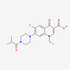 molecular formula C20H24FN3O4 B7759509 1-Ethyl-6-fluoro-7-[4-(2-methylpropanoyl)piperazin-1-yl]-4-oxo-1,4-dihydroquinoline-3-carboxylic acid 