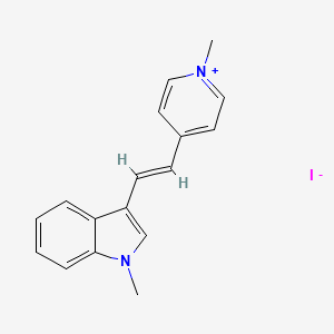 (E)-1-methyl-4-(2-(1-methyl-1H-indol-3-yl)vinyl)pyridin-1-ium iodide