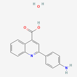 molecular formula C16H14N2O3 B7759586 2-(4-Aminophenyl)quinoline-4-carboxylic acid hydrate 