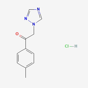 molecular formula C11H12ClN3O B7759614 1-p-Tolyl-2-[1,2,4]triazol-1-yl-ethanone CAS No. 1049722-90-8