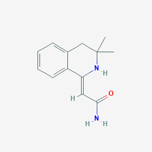 molecular formula C13H16N2O B7759633 2-(3,3-二甲基-3,4-二氢异喹啉-1(2H)-亚甲基)乙酰胺 