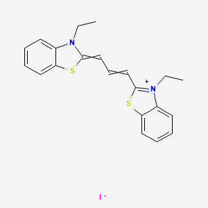 molecular formula C21H21IN2S2 B7759737 3,3'-Diethyl-2,2'-thiacarbocyanine iodide 