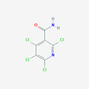 molecular formula C6H2Cl4N2O B7759740 2,4,5,6-Tetrachloropyridine-3-carboxamide 