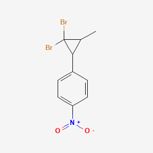 molecular formula C10H9Br2NO2 B7759781 1-(2,2-Dibromo-3-methylcyclopropyl)-4-nitrobenzene 