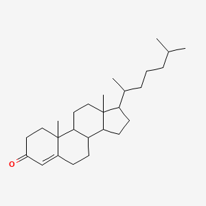 molecular formula C27H44O B7759789 10,13-Dimethyl-17-(6-methylheptan-2-yl)-1,2,6,7,8,9,11,12,14,15,16,17-dodecahydrocyclopenta[a]phenanthren-3-one 