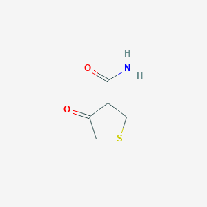 molecular formula C5H7NO2S B7759806 4-Oxotetrahydrothiophene-3-carboxamide 