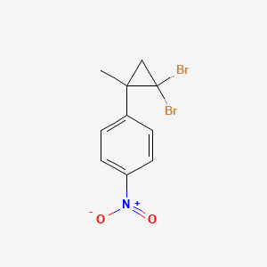 molecular formula C10H9Br2NO2 B7759834 1-(2,2-Dibromo-1-methylcyclopropyl)-4-nitrobenzene 