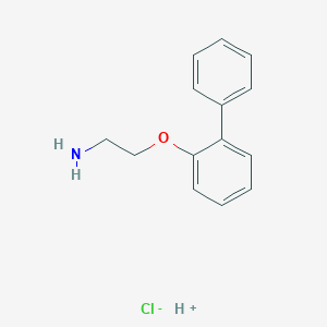 molecular formula C14H16ClNO B7759857 Hydron;2-(2-phenylphenoxy)ethanamine;chloride 