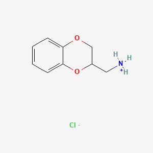 molecular formula C9H12ClNO2 B7759893 2-(Aminomethyl)-1,4-benzodioxane hydrochloride 