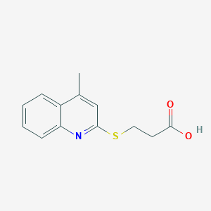 molecular formula C13H13NO2S B7759955 3-[(4-Methylquinolin-2-yl)sulfanyl]propanoic acid 