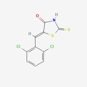 (5Z)-5-[(2,6-dichlorophenyl)methylidene]-2-sulfanylidene-1,3-thiazolidin-4-one