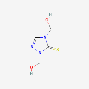 molecular formula C4H7N3O2S B7760005 2,4-Bis(hydroxymethyl)-2,4-dihydro-3h-1,2,4-triazole-3-thione CAS No. 32550-67-7