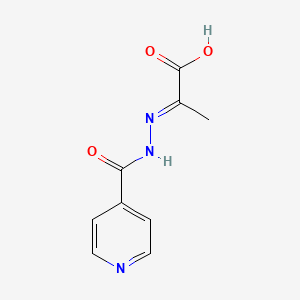 2-(Isonicotinoylhydrazono)propanoic acid
