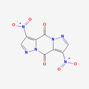molecular formula C8H2N6O6 B7760017 3,8-dinitro-4H,9H-dipyrazolo[1,5-a:1',5'-d]pyrazine-4,9-dione 