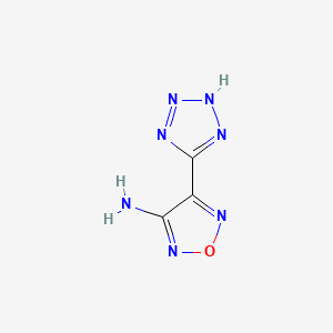 molecular formula C3H3N7O B7760058 4-(1H-1,2,3,4-四唑-5-基)-1,2,5-恶二唑-3-胺 
